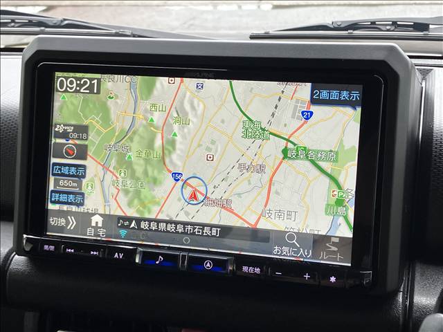 ジムニーシエラJC 禁煙 アルパインBIG-X9型ナビ シートヒーター ETC クルーズコントロール 純正15インチAW LEDヘッドライト フロントフォグ スズキセーフティサポート オートマチックハイビーム フルセグ 内装他