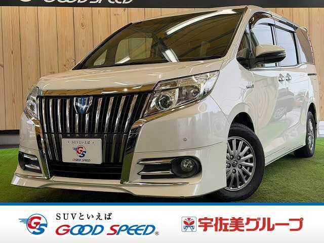 トヨタエスクァイアハイブリッドハイブリッドGi 純正9型ナビ/フリップダウン/スタイリングパッケージ/両側電動スライドドア/後席モニター/クリアランスソナー/クルーズコントロール/シートヒーター/スマートキー/プッシュスタート/ビルトインETC 外観