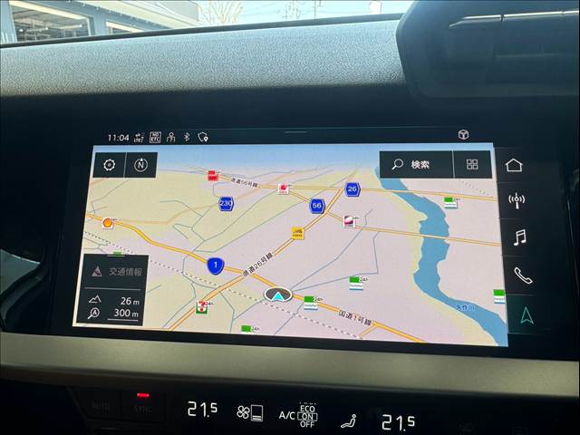 A3 Sportbackスポーツバック30TFSI コンビエンス&アシスタンスPKG/ナビゲーションPKG/シートヒーター/パーキングアシスト/レーダークルーズコントロール/ブラインドスポットモニター/クリアランスソナー/バーチャルコックピット/ETC 内装他