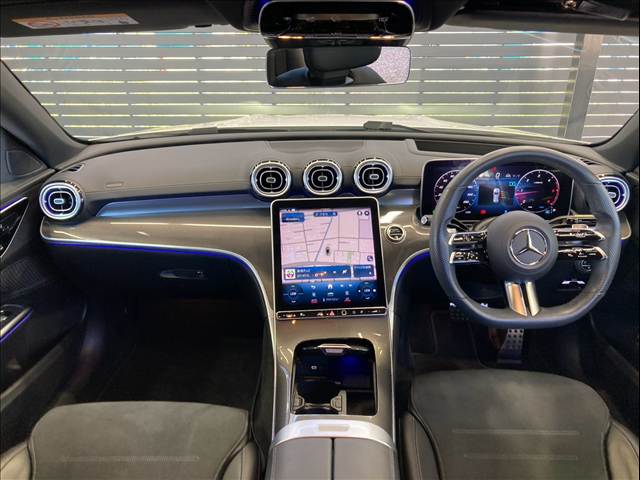 メルセデス・ベンツC-CLASS StationwagonＣ２２０ｄ　ワゴンアバンギャルド　ＡＭＧライン　ベーシックＰＫＧ／全方位カメラ／レーダークルーズ／ブラインドスポット／アンビエントライト／パワーシート／シートメモリー／シートヒーター／フルセグ／レーンキープアシスト／電動リアゲート／デジタルＬＥＤ 内装他