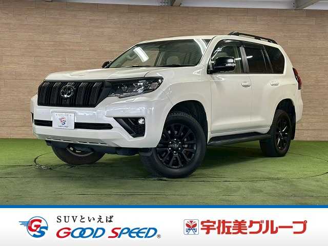 トヨタランドクルーザープラドＴＸ　Ｌパッケージ　マットブラックエディション　７人乗／サンルーフ／ＡｐｐｌｅＣａｒＰｌａｙ／メーカーナビ／全方位カメラ／ブラインドスポットモニター／シートベンチレーション／シートヒーター／パワーシート／レーダークルーズコントロール／ベージュ革
