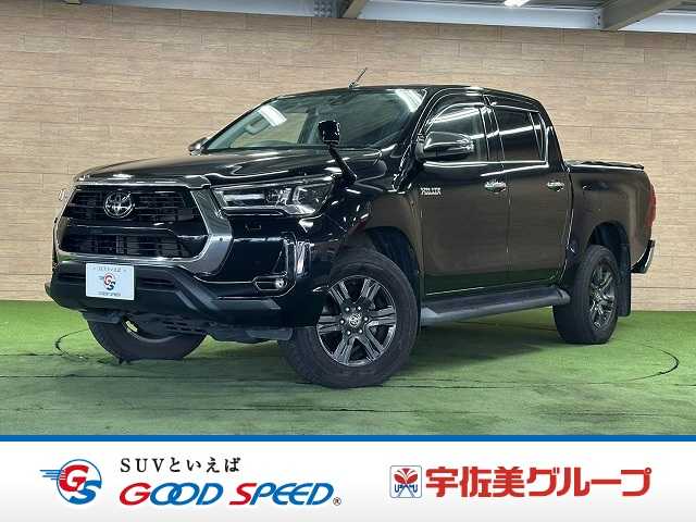 トヨタハイラックスＺ　後席モニター／トノカバー／ベッドライナー／レーダークルーズ／７型ナビ／バックアップ／Ｂｌｕｅｔｏｏｔｈ接続／スマートキー／プッシュスタート／コーナーセンサー／アイドリングストップ／１７インチアルミ