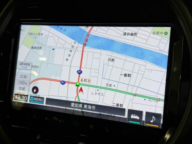 ハスラータフワイルド　ＡｐｐｌｅＣａｒＰｌａｙ／全方位カメラ／シートヒーター／コーナーセンサー／衝突軽減ブレーキ／レーンキープアシスト／クルーズコントロール／ＥＴＣ／プッシュスタート／スマートキー 内装他