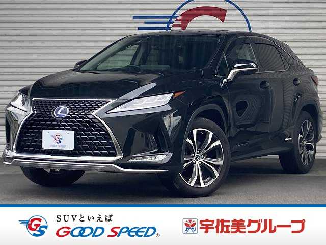 レクサスRXＲＸ４５０ｈ　バージョンＬ　純正ナビ／全周囲モニター／ＡｐｐｌｅＣａｒＰｌａｙ／サンルーフ／ブラインドスポットモニター／ブラックレザーシート／ヘッドアップディスプレイ／ＡＣ１００Ｖ／全席シートヒーター／ドライブレコーダー
