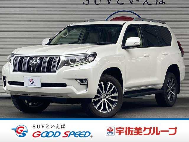 トヨタランドクルーザープラドＴＸ　“Ｌパッケージ”　純正マルチナビ／全周囲モニター／サンルーフ／ルーフレール／ベージュレザーシート／オプション純正１９インチアルミホイール／シートヒーターベンチレーション／ＥＴＣ／パワーシート／ウッドコンビハンドル