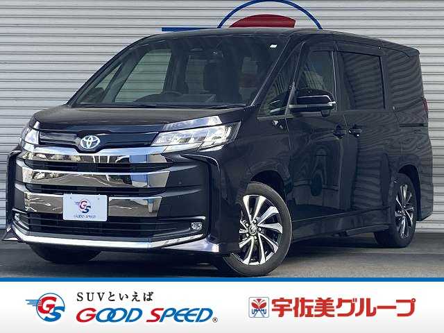 トヨタノアハイブリッドハイブリッドS-G 純正ナビ/バックカメラ/AppleCarPlay/ユニバーサルステップ/AC100V電源/CD・DVDキット/ETC/デジタルインナーミラー/ドライブレコーダー/SZ専用17インチAW 外観