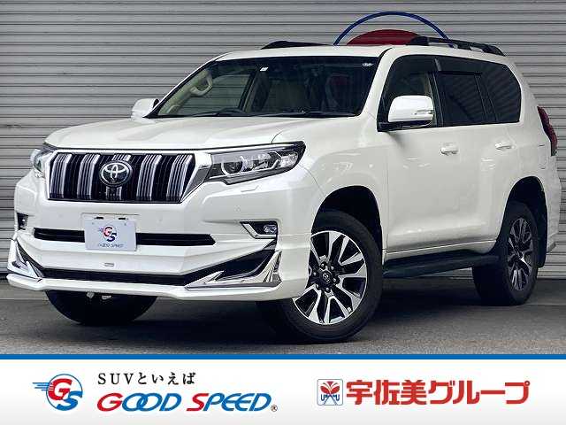 トヨタランドクルーザープラドＴＸ　Ｌパッケージ　純正マルチナビ／全周囲モニター／モデリスタエアロ／サンルーフ／オプション１９インチ純正アルミホイール／ルーフレール／７人乗り／ベージュレザーシート／ＡｐｐｌｅＣａｒＰｌａｙ／ＥＴＣ／ＢＳＭ