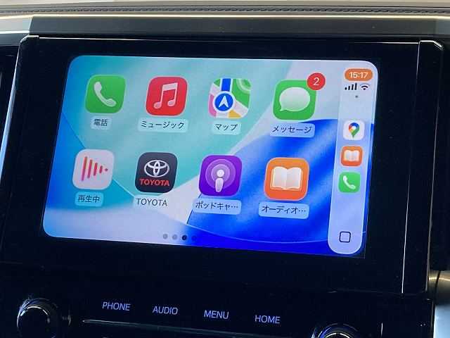 ヴェルファイア2.5 ゴールデンアイズII 純正9インチディスプレイオーディオ/AppleCarPlay/デジタルインナーミラー/両側電動スライドドア/電動リアゲート/ブラインドスポットモニター/3眼LEDヘッドライト/AC100V電源 内装他