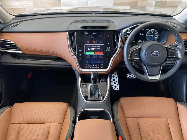 スバルレガシィアウトバックリミテッドＥＸ　サンルーフ／ハーマンカードン／ＡｐｐｌｅＣａｒＰｌａｙ／純正１１．６インチディスプレイ／ルーフレール／茶革シート／シートメモリー／ブラインドスポットモニター／電動リアゲート／前後シートヒーター／ＥＴＣ 内装他