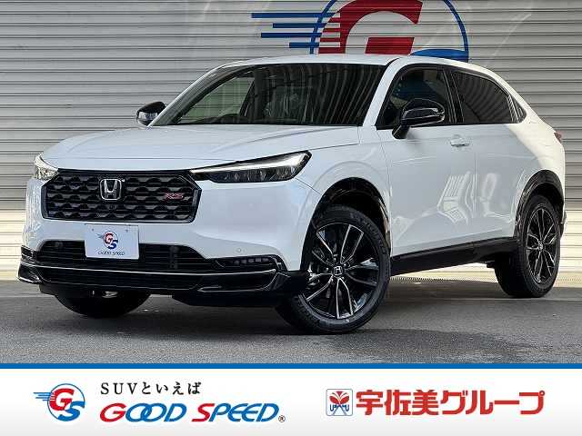 ホンダヴェゼルハイブリッドｅ：ＨＥＶ　ＲＳ　登録済未使用車／全周囲モニター／ホンダコネクトナビ／プレミアムオーディオ／ＲＳ専用エクステリア／ＡｐｐｌｅＣａｒＰｌａｙ／ブラインドスポットモニター／ワイヤレス充電／ハーフレザー／シートヒーター