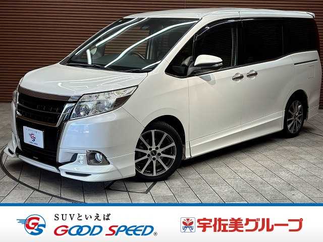 トヨタ エスクァイア Ｇｉ　ＴＲＤエアロ／ＴＲＤ１７インチアルミ／両側電動スライドドア／純正９インチナビ／バックカメラ／クルーズコントロール／衝突軽減ブレーキ／車線逸脱防止／シートヒーター／ＥＴＣ 外観