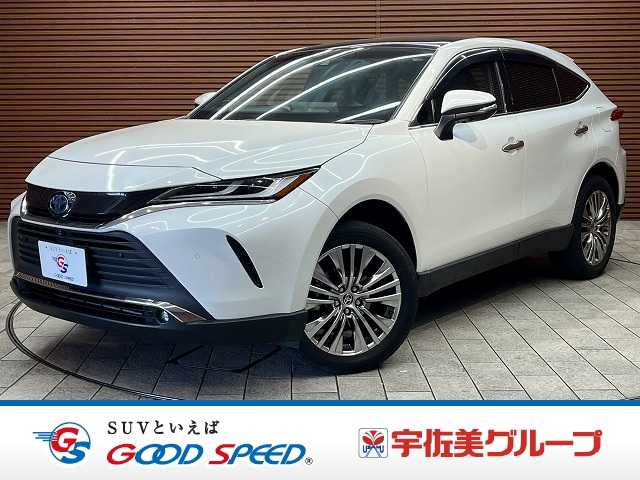 トヨタハリアーハイブリッドＺ　調光パノラマルーフ／全周囲カメラ／デジタルインナーミラー／１２．３型ナビ／パノラミックビューモニター／ＪＢＬスピーカー／ブラインドスポットモニター／ヘッドアップディスプレイ／パワーシート 外観
