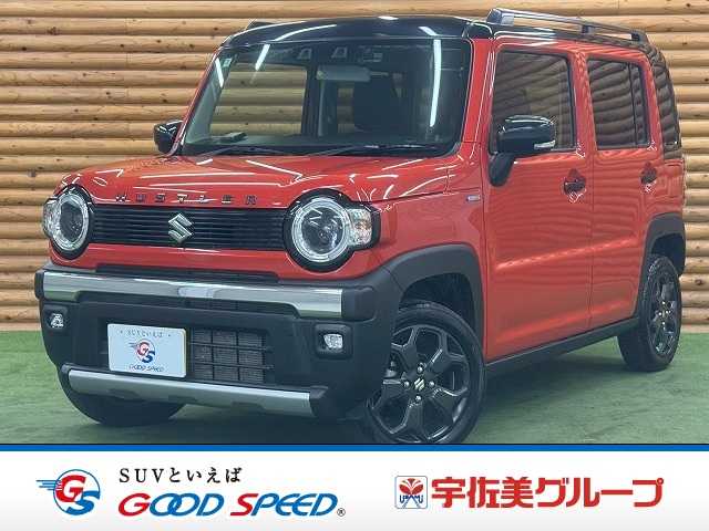 スズキハスラータフワイルド　レーダークルーズ／シートヒーター／カロッツェリアナビ／バックカメラ／ルーフレール／ＥＴＣ／スマートキー／プッシュスタート／衝突軽減ブレーキ／レーンキープアシスタンス／コーナーセンサー