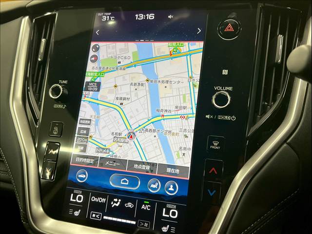 レガシィアウトバックリミテッドEX 11.6型ナビ/AppleCarPlay/黒革シート/シートヒーター/コーナーセンサー/ステアリングヒーター/電動リアゲート/パドルシフト/スマートキー/プッシュスタート/パワーシート/シートメモリ 内装他
