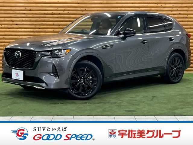 マツダCX-60ＸＤ－ハイブリッド　プレミアムスポーツ　ＡｐｐｌｅＣａｒＰｌａｙ／サンルーフ／全方位／ＢＯＳＥサウンド／電動リアゲート／シートヒーター／シートクーラー／ブラインドスポットモニター／ステアリングヒーター／クリアランスソナー／パドルシフト