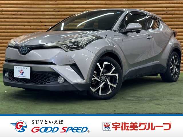 トヨタC-HRハイブリッド　Ｇ　トヨタ純正９インチナビ／ＬＥＤヘッドライト／シートヒーター／トヨタセーフティセンス／クリアランスソナー／ハーフレザーシート／オートハイビーム／ＢＳＭ／バックカメラ／ＥＴＣ／プッシュスタート