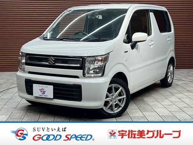 スズキワゴンR◆HYBRID FX オーディオレス ピュア白P塗装 ブラック 外観