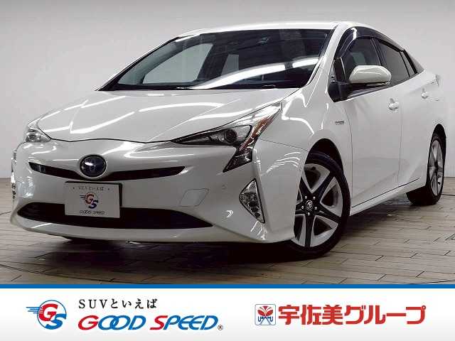 トヨタプリウスＡ　“ツーリングセレクション”　禁煙／純正９型ナビ／バックカメラ／ブラインドスポット／レーダークルーズ／ヘッドアップディスプレイ／レーンキープ／パーキングアシスト／オートハイビーム／シートヒーター／フルセグ／ＥＴＣ／