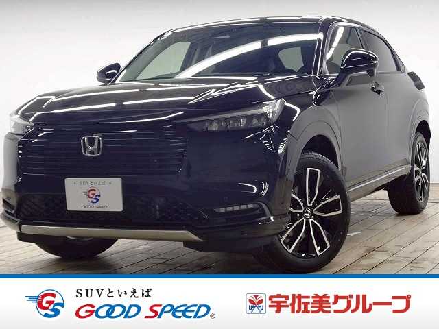 ホンダヴェゼルハイブリッドｅ：ＨＥＶ　Ｚ　禁煙／メーカー９型ナビ／電動リアゲート／ＡｐｐｌｅＣａｒＰｌａｙ／シートヒーター／ワイヤレス充電／レーダークルーズ／レーンキープ／クリアランスソナー／ハンドルヒーター／ＥＴＣ／スマートキー