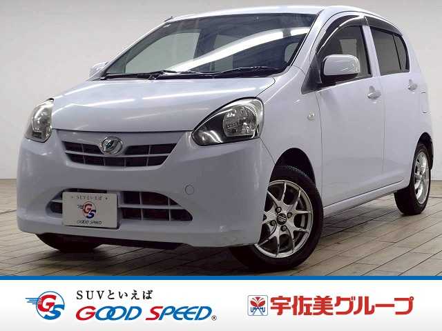 ダイハツミライースX 禁煙車/ブラインドスポット/エアコン/オーディオ機器/社外アルミ/マニュアルライト/アイドリングストップ/ETC/パワーウィンド/ハロゲンヘッドライト/電動格納ミラー 外観