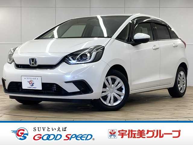 ホンダフィットハイブリッドｅ：ＨＥＶホーム　純正ナビ／ホンダセンシング／レーダークルーズコントロール／フルセグ／ソフトグレー内装／ハーフレザーシート／Ｂｌｕｅｔｏｏｔｈ再生／電子サイドブレーキ／コーナーセンサー／ＬＥＤヘッドライト／ＥＴＣ