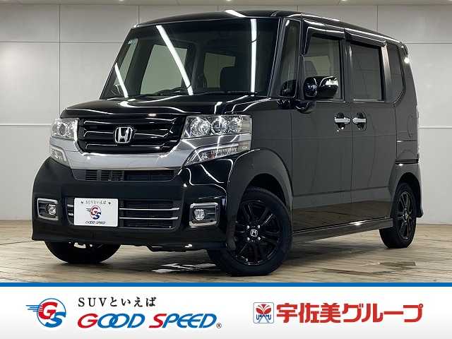 ホンダN-BOXＧ　ＳＳブラックスタイルパッケージ　純正ナビ／ＣＤ・ＤＶＤ視聴／バックカメラ／両側電動スライドドア／フルセグ／Ｂｌｕｅｔｏｏｔｈ／シートヒーター／オートエアコン／オートライト／ＨＩＤヘッドライト／ＥＴＣ／プッシュスタートキー
