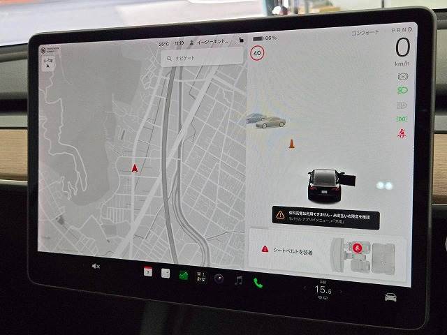Model 3ロングレンジ AWD 上海モデル/ガラスルーフ/黒革シート/オートパイロット/全席シートヒーター/ハンドルヒーター/19インチホイール/ETC/コーナーセンサー/オートハイビーム/フロントカメラ/サイドカメラ/パワーシート 内装他