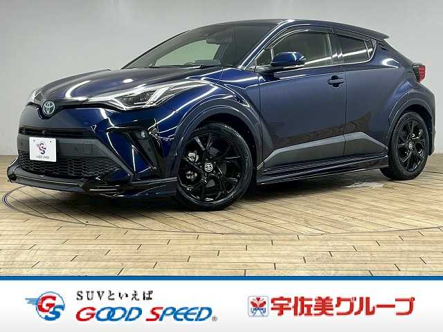 トヨタC-HRG モード ネロ セーフティプラス TRDエアロ/TRDマフラー/純正8型ディスプレイオーディオ/全周囲カメラ/ハーフレザーシート/レーダークルーズコントロール/ブラインドスポットモニター/シートヒーター/AC100V/ETC/LED 外観