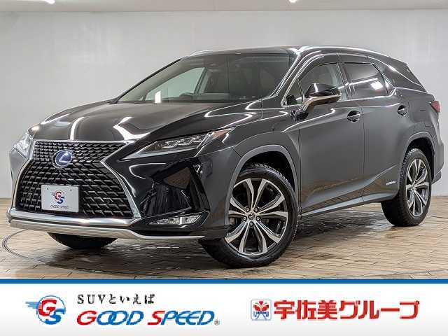 レクサスRXＲＸ４５０ｈＬ　サンルーフ／リヤエンターテインメントシステム／全周囲カメラ／３列シート／純正１２．３インチナビ／レーダークルーズコントロール／シートクーラー／シートヒーター／ブラインドスポットモニター／電動リヤゲート