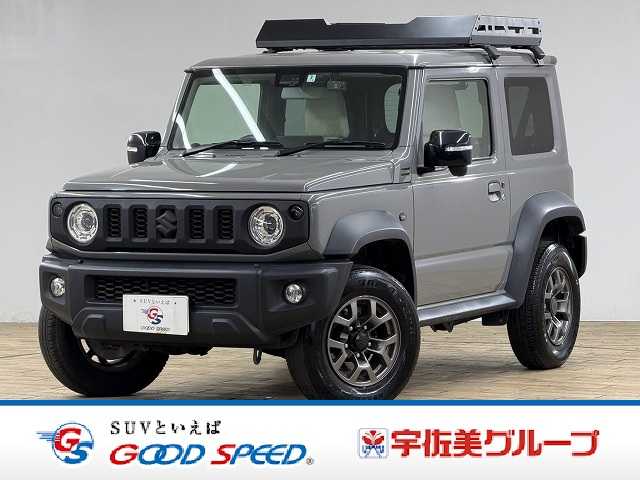 スズキジムニーシエラJC ケンウッドナビ/ルーフラック/シートカバー/ドライブレコーダー/クルーズコントロール/シートヒーター/デュアルセンサーブレーキサポート/車線逸脱警報機能/LEDヘッドライト/スマートキー 外観