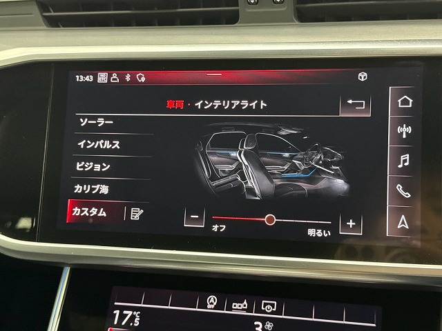 A6 Avant45TFSIクワトロ スポーツ Sラインパッケージ アシスタンスPKG/ライティングPKG/リアコンフォートPKG/ワイヤレス充電/黒革シート/AppleCarPlay/全周囲カメラ/アイビエントライト/後席シートヒーター/電動リアゲート 内装他
