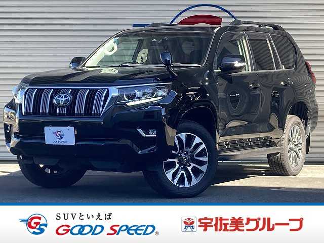 トヨタランドクルーザープラドＴＸ　Ｌパッケージ　サンルーフ／純正９インチナビ／バックカメラ／ルーフレール／黒革シート／７人／シートヒーターベンチレーション／ＨＤＭＩ／オートマチックハイビーム／衝突軽減／レーンキープ／ＥＴＣ／パワーシート