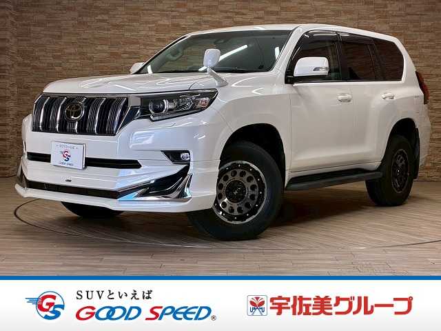 トヨタランドクルーザープラドＴＸ　ＡＬＰＩＮＥフローティングナビＴＶ　ディーゼル　モデリスタエアロ　　Ｂｌｕｅｔｏｏｔｈ　　ＤＶＤ　追従クルコン　オートライト　ステアリングリモコン　シートカバー　１７インチ社外ホイル　ＥＴＣ