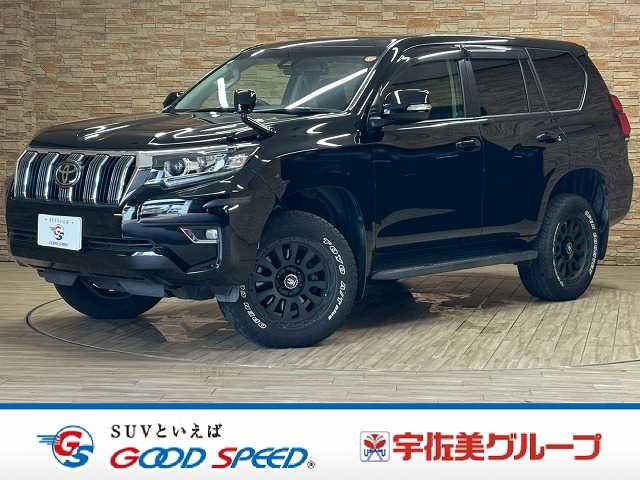 トヨタランドクルーザープラドTX サンルーフ/追従クルコン/ラストラーダアベンチュラAW/純正9型ナビ/フルセグ/Bluetooth/クリアランスソナー/ETC/バックカメラ/ディーゼルターボ/CD/DVD/4WD/LEDライト 外観