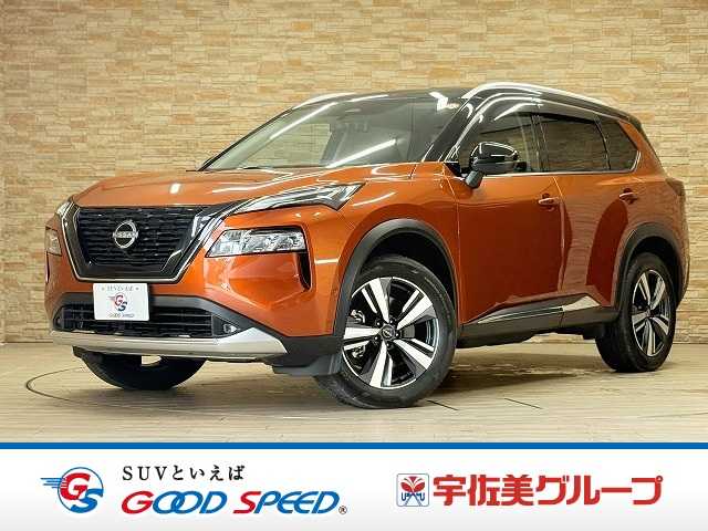 日産エクストレイルＧ　ｅ－４ＯＲＣＥ　１２．３型ナビ／全周囲カメラ／プロパイロット／デジタルインナーミラー／ＡｐｐｌｅＣａｒｐｌａｙ／電動リアゲート／メモリー付パワーシート／レーダークルーズ／シートヒーター／ブラインドスポットモニター