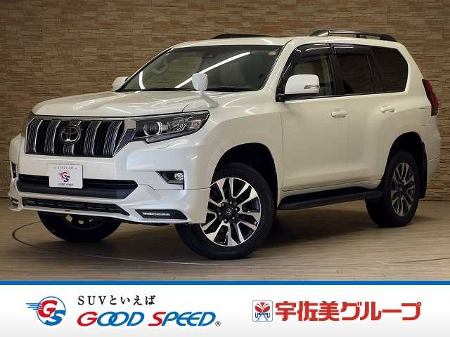 トヨタランドクルーザープラドＴＸ　Ｌパッケージ　サンルーフ／ＴＲＤエアロ／追従クルコン／ベージレザー／シートクーラー／シートヒーター／ＴＲＤマフラー／電動サードシート／ドライブレコーダー／純正１９インチアルミ／バックカメラ／クリアランスソナー