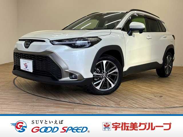 トヨタカローラクロスハイブリッド　Ｚ　本土仕入／改リョウ後／純正１０．５インチナビ／ＡｐｐｌｅＣａｒＰｌａｙ／電動リアゲート．シートヒーター／ハーフレザーシート／ＥＴＣ／ブラインドスポットモニター／バックカメラ／ルーフレール